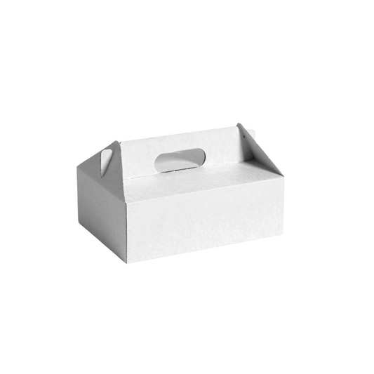 Small Premium Enviro Plain White Carry Tray Box - TEM IMPORTS™