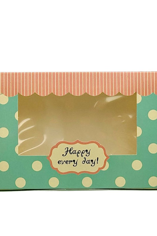 Small Rectangular Printed Paper Box Window - Happy day Theme - TEM IMPORTS™