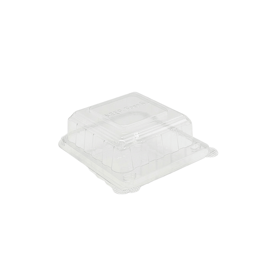 Small Square Cake Hinged Lid Container - 250/CTN - TEM IMPORTS™