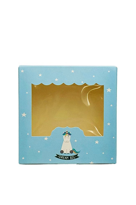 Small Square Printed Paper Box Window - Dream Big Theme - TEM IMPORTS™