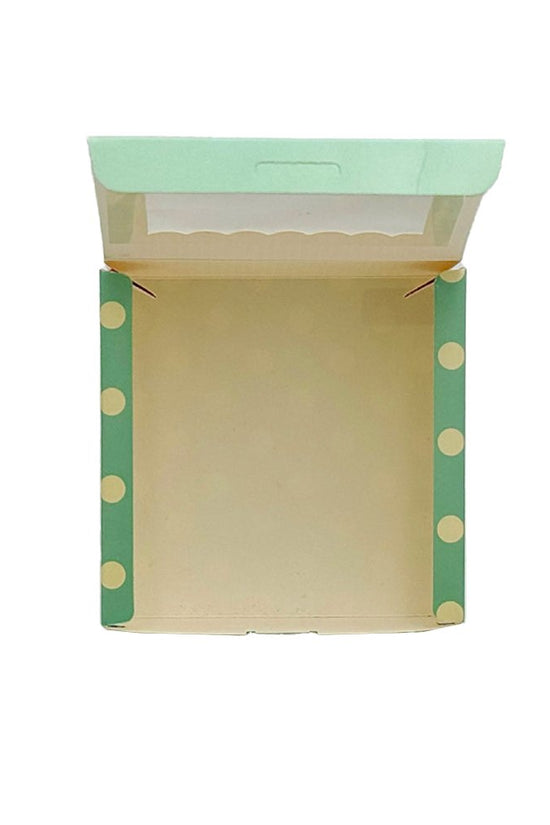 Small Square Printed Paper Box Window - Happy Day Theme - TEM IMPORTS™