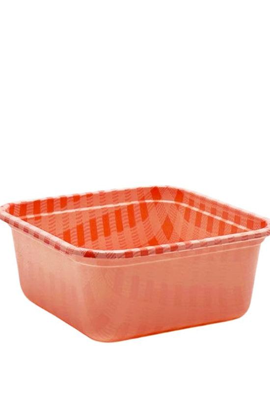 Square Checkered Pattern Red With Clear PET Lid - TEM IMPORTS™