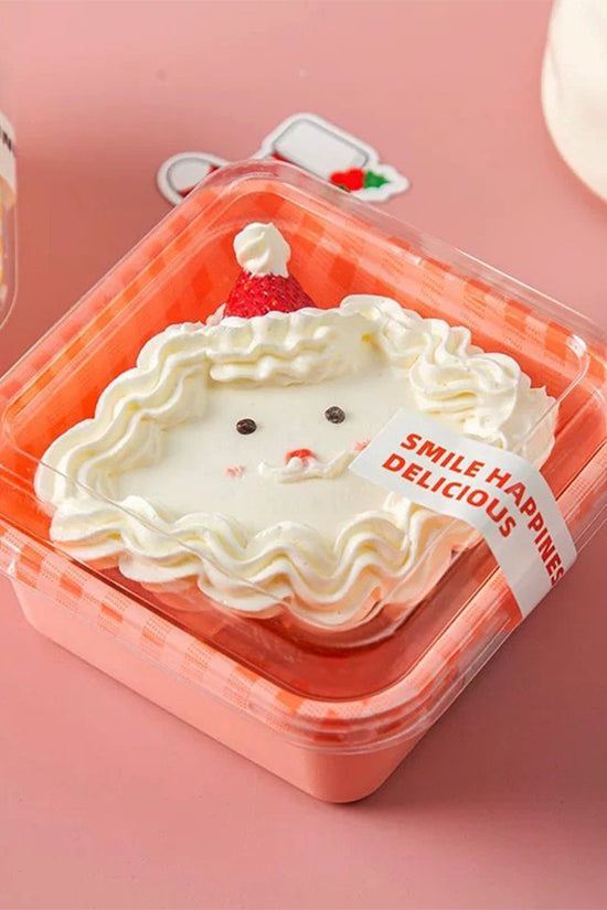 Square Checkered Pattern Red With Clear PET Lid - TEM IMPORTS™