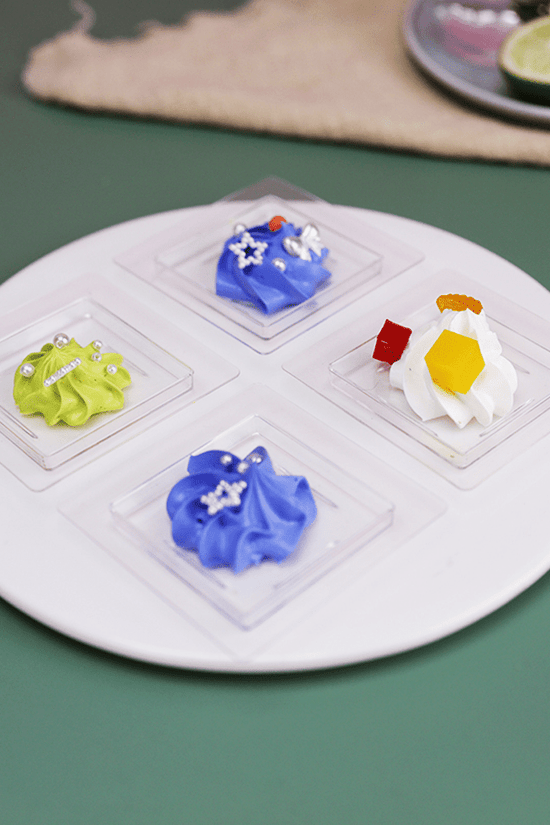 Square Mini Dish Dessert, Appetizer Plates - TEM IMPORTS™