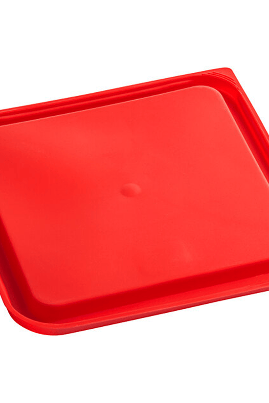 Square PE Lid Red To Suit 5.7lt & 7.6lt - TEM IMPORTS™