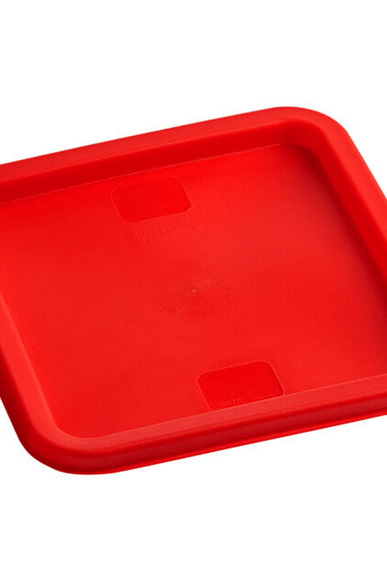 Square PE Lid Red To Suit 5.7lt & 7.6lt - TEM IMPORTS™