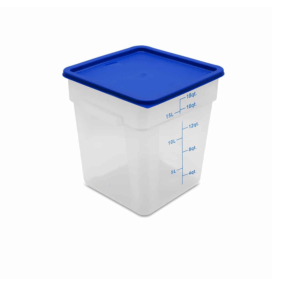 Square Polycarbonate Storage Food Containers 17.2lt/18qt - TEM IMPORTS™