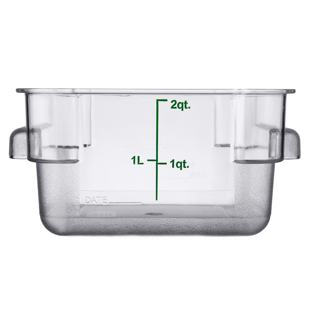 Square Polycarbonate Storage Food Containers 1.9lt/2qt - TEM IMPORTS™
