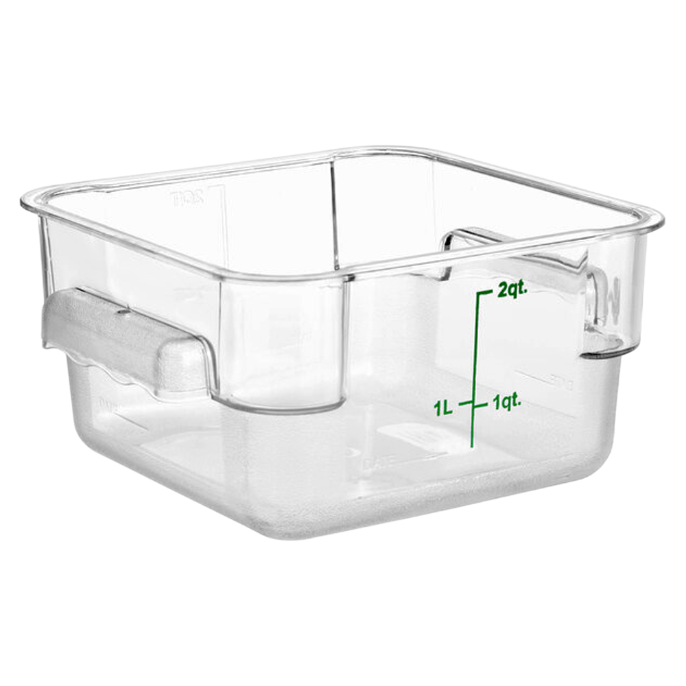 Square Polycarbonate Storage Food Containers 1.9lt/2qt - TEM IMPORTS™