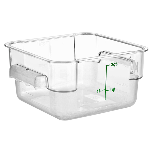 Square Polycarbonate Storage Food Containers 1.9lt/2qt - TEM IMPORTS™