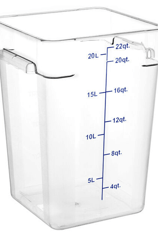 Square Polycarbonate Storage Food Containers 20.0lt/22qt - TEM IMPORTS™