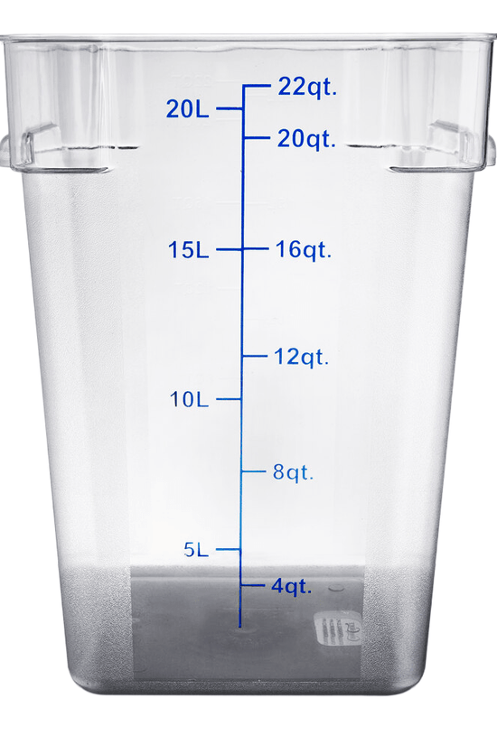 Square Polycarbonate Storage Food Containers 20.0lt/22qt - TEM IMPORTS™