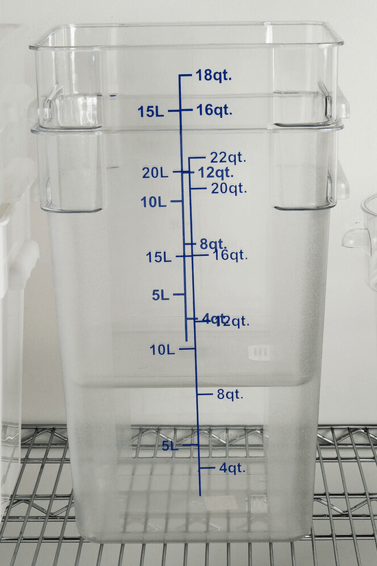 Square Polycarbonate Storage Food Containers 20.0lt/22qt - TEM IMPORTS™