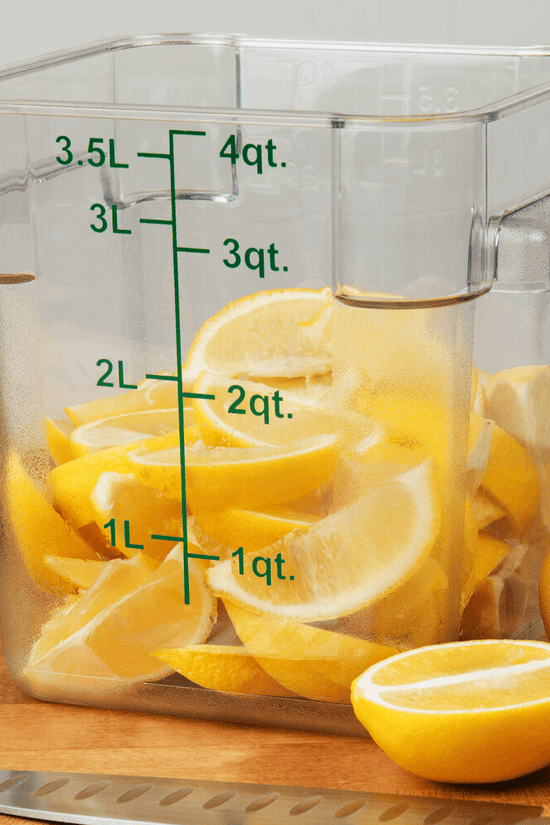 Square Polycarbonate Storage Food Containers 3.8lt/4qt - TEM IMPORTS™