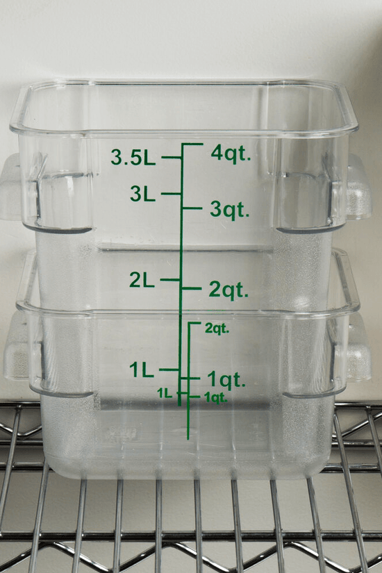 Square Polycarbonate Storage Food Containers 3.8lt/4qt - TEM IMPORTS™