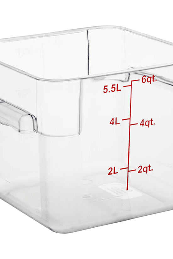 Square Polycarbonate Storage Food Containers 5.7lt/6qt - TEM IMPORTS™