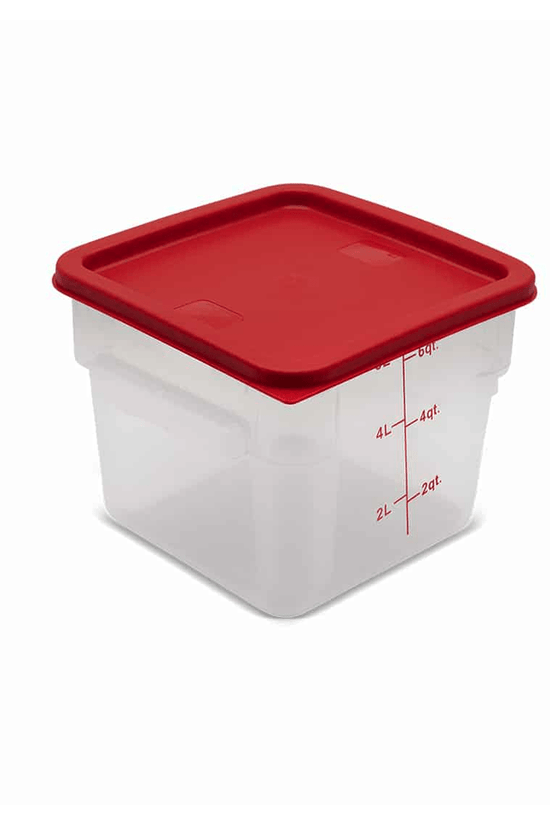 Square Polycarbonate Storage Food Containers 5.7lt/6qt - TEM IMPORTS™