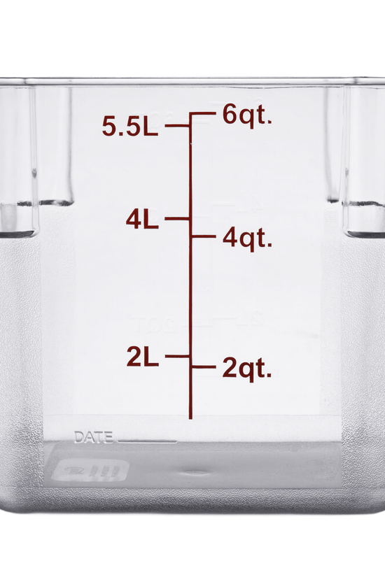 Square Polycarbonate Storage Food Containers 5.7lt/6qt - TEM IMPORTS™