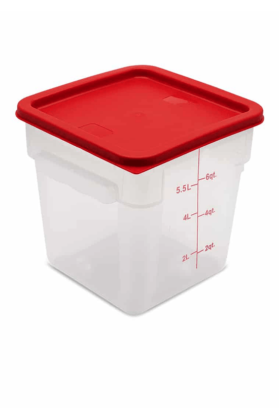 Square Polycarbonate Storage Food Containers 7.6lt/8qt - TEM IMPORTS™