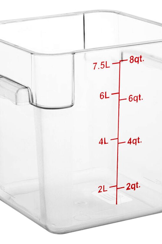 Square Polycarbonate Storage Food Containers 7.6lt/8qt - TEM IMPORTS™