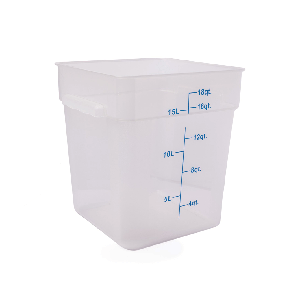 Square PP Storage Food Containers Translucent 17.2lt/18qt - TEM IMPORTS™
