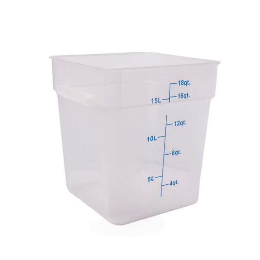 Square PP Storage Food Containers Translucent 17.2lt/18qt - TEM IMPORTS™