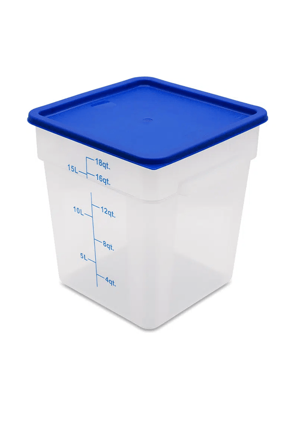 Square PP Storage Food Containers Translucent 17.2lt/18qt - TEM IMPORTS™