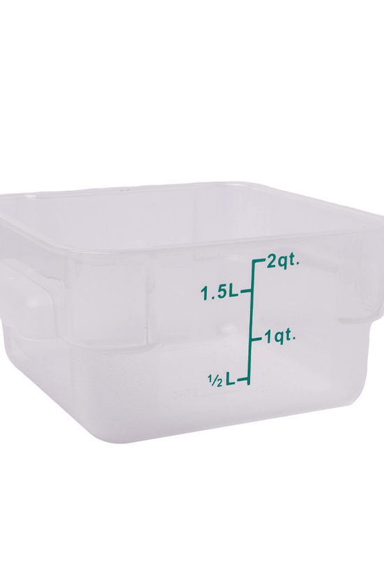 Square PP Storage Food Containers Translucent 1.9lt/2qt - TEM IMPORTS™