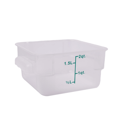 Square PP Storage Food Containers Translucent 1.9lt/2qt - TEM IMPORTS™