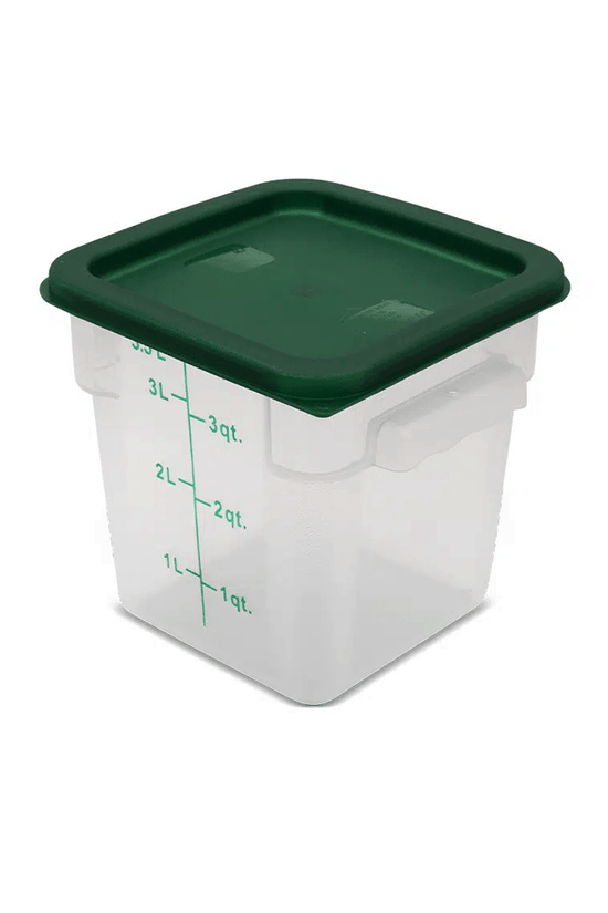 Square PP Storage Food Containers Translucent 3.8lt/4qt - TEM IMPORTS™