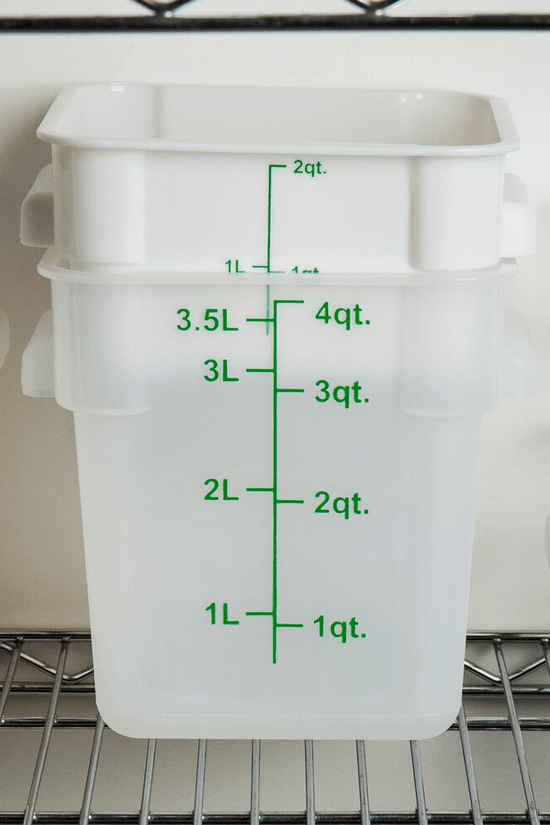 Square PP Storage Food Containers Translucent 3.8lt/4qt - TEM IMPORTS™