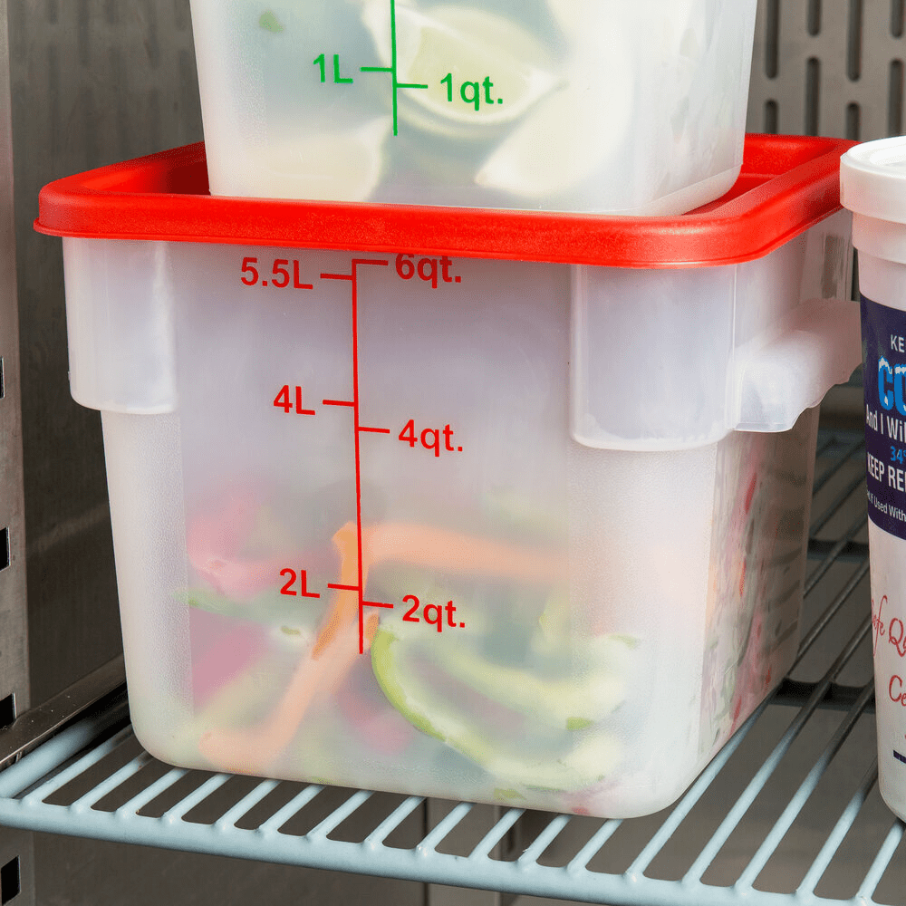 Square PP Storage Food Containers Translucent 5.7lt/6qt - TEM IMPORTS™