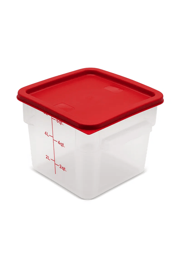 Square PP Storage Food Containers Translucent 5.7lt/6qt - TEM IMPORTS™