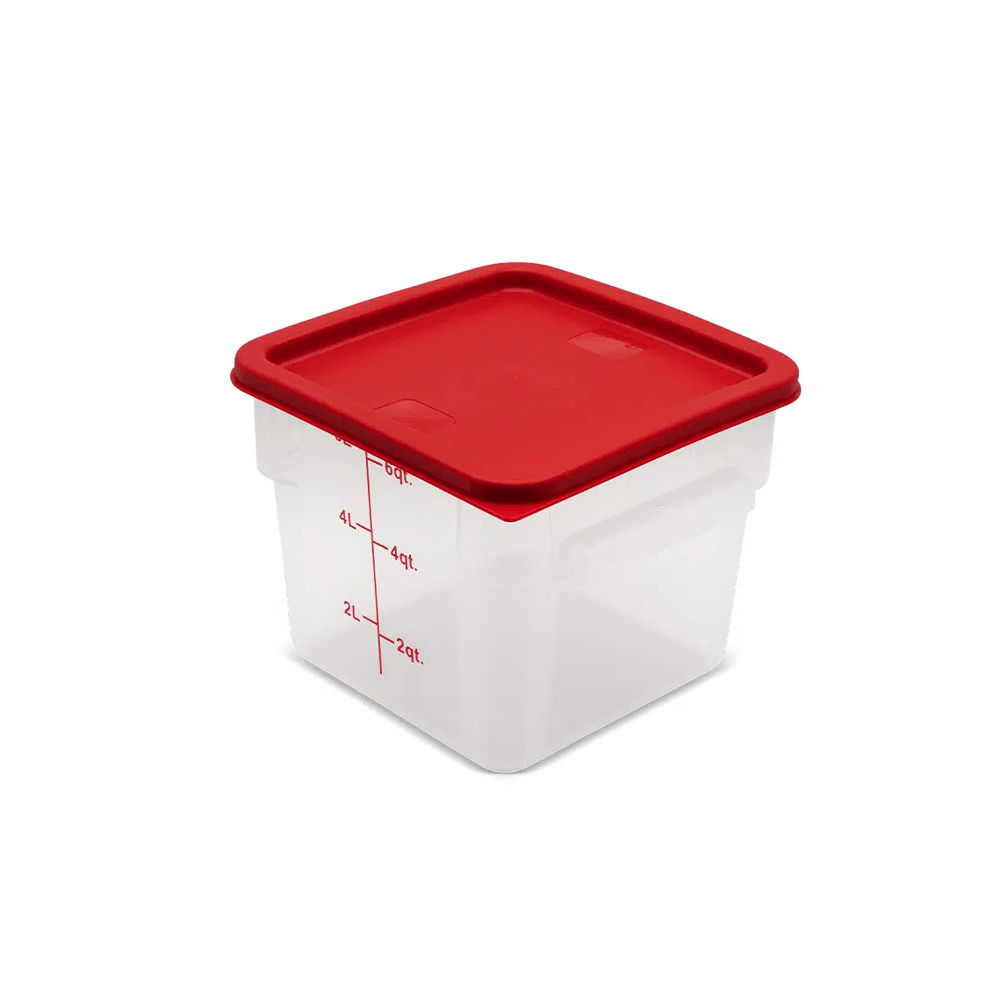 Square PP Storage Food Containers Translucent 5.7lt/6qt - TEM IMPORTS™