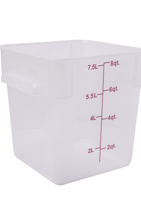 Square PP Storage Food Containers Translucent 7.6lt/8qt - TEM IMPORTS™