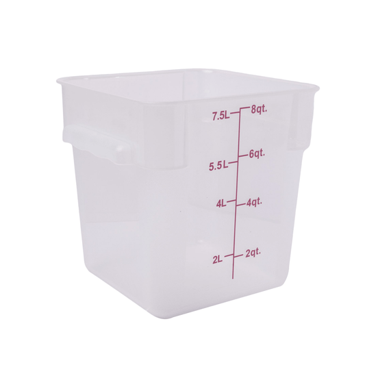 Square PP Storage Food Containers Translucent 7.6lt/8qt - TEM IMPORTS™