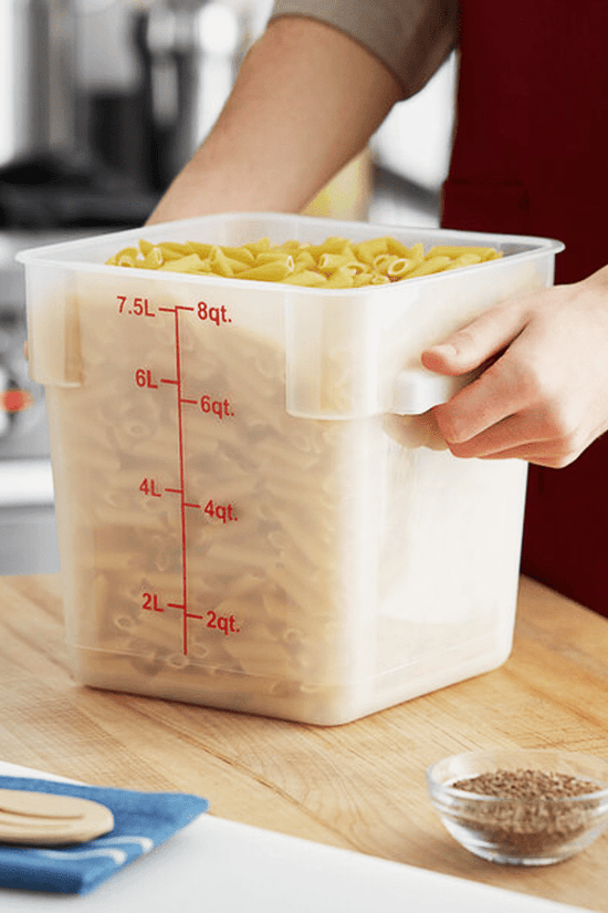 Square PP Storage Food Containers Translucent 7.6lt/8qt - TEM IMPORTS™