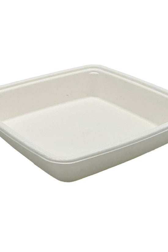 Square Takeaway Sugarcane 9" Inch Tray - No Compartment - TEM IMPORTS™