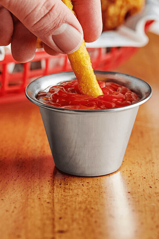 Stainless Steel Sauce Dish Flared 2oz - 24/Pack - TEM IMPORTS™