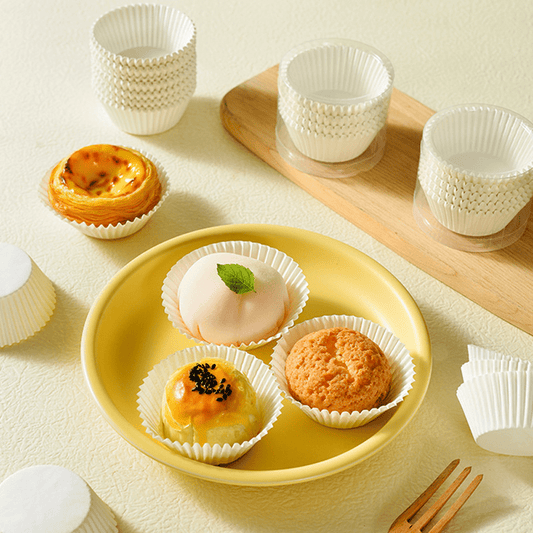 Standard White Cupcake Muffin Baking Liners - B50*H35mm - TEM IMPORTS™