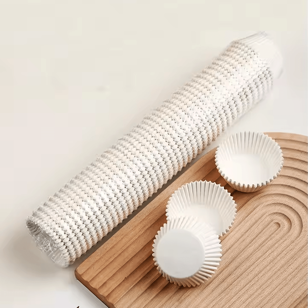 Standard White Cupcake Muffin Baking Liners - B50*H35mm - TEM IMPORTS™