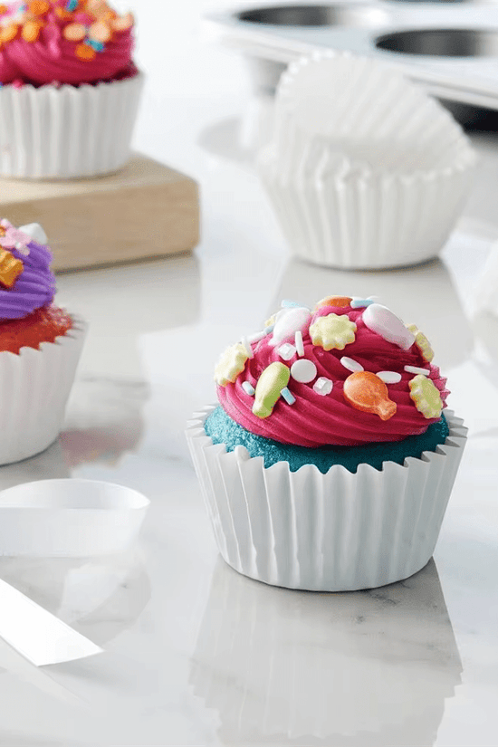 Standard White Cupcake Muffin Baking Liners - B55*H35mm - TEM IMPORTS™