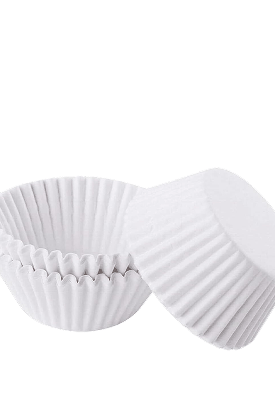 Standard White Cupcake Muffin Baking Liners - B55*H35mm - TEM IMPORTS™