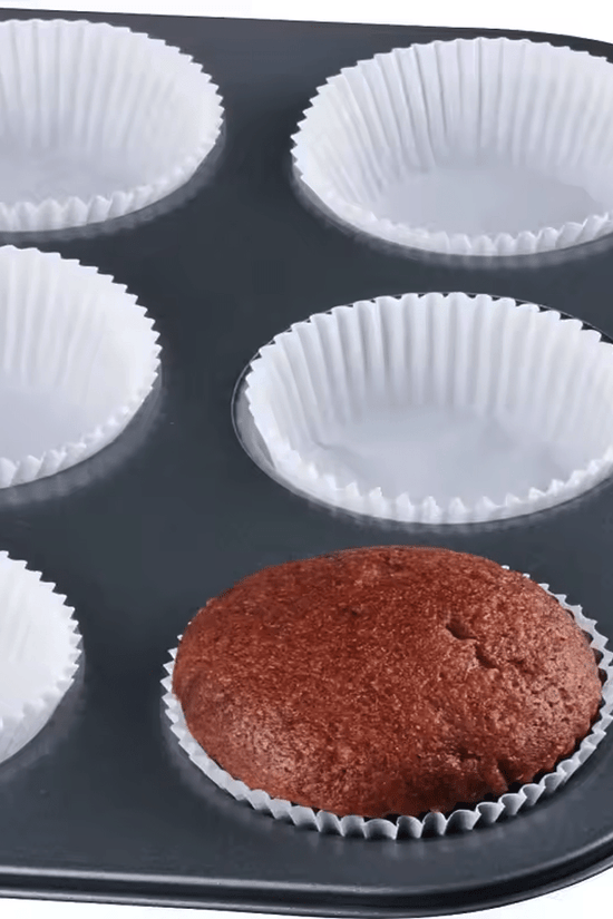 Standard White Cupcake Muffin Baking Liners - B55*H35mm - TEM IMPORTS™