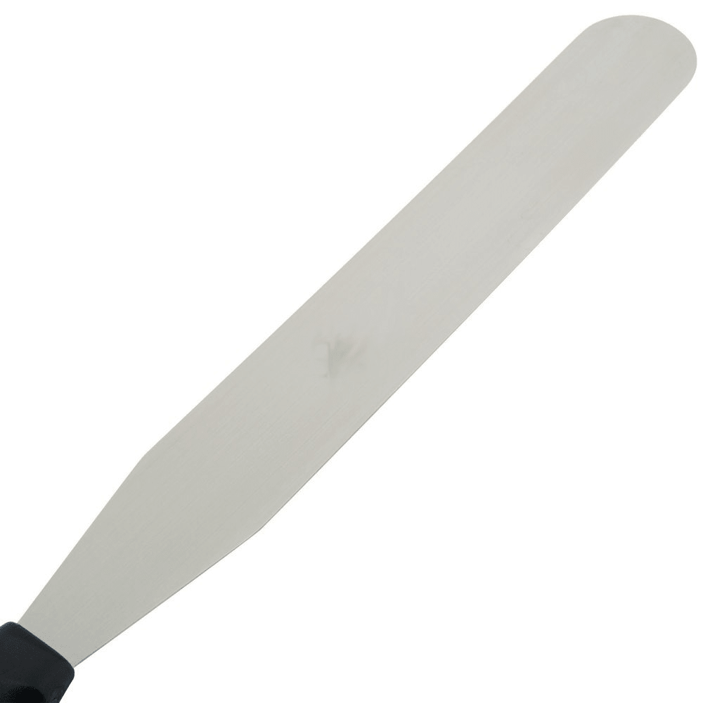 Straight Spatula Black Stainless Steel - 300mm - TEM IMPORTS™