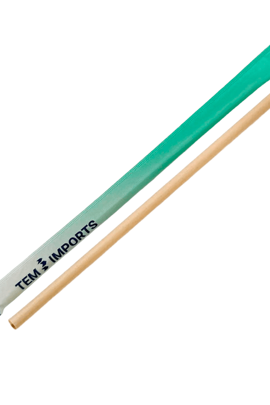 Sugarcane Fiber Straw 6mm Slant Cut Individually Wrap - TEM IMPORTS™