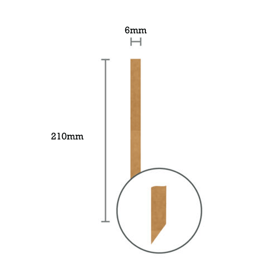 Sugarcane Fiber Straw 6mm Slant Cut Individually Wrap - TEM IMPORTS™