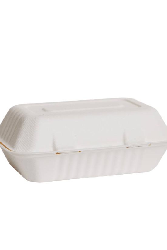 Sugarcane Snack Pack 2 Compartment Food Clam - 250/CTN - TEM IMPORTS™