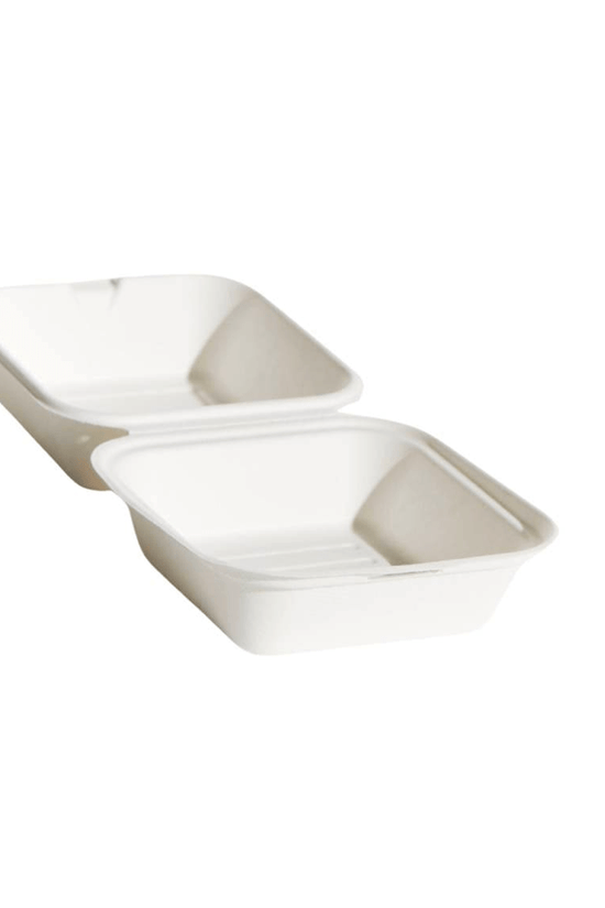 Sugarcane Takeaway Burger Box Food Clam - TEM IMPORTS™