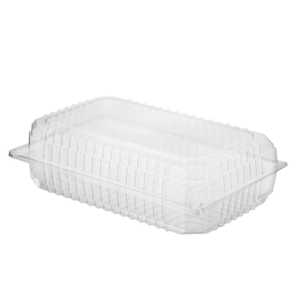 Clearview® Super Salad Pack Plastic Container Hinged Lid 